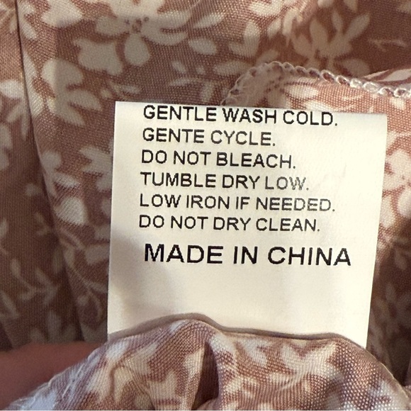 NWOT Elegant Summer Floral V Neck Short Sleeve Midi Dress XXL Flowy - Picture 6 of 10